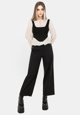 Harmony Embroidered Cropped Trouser
