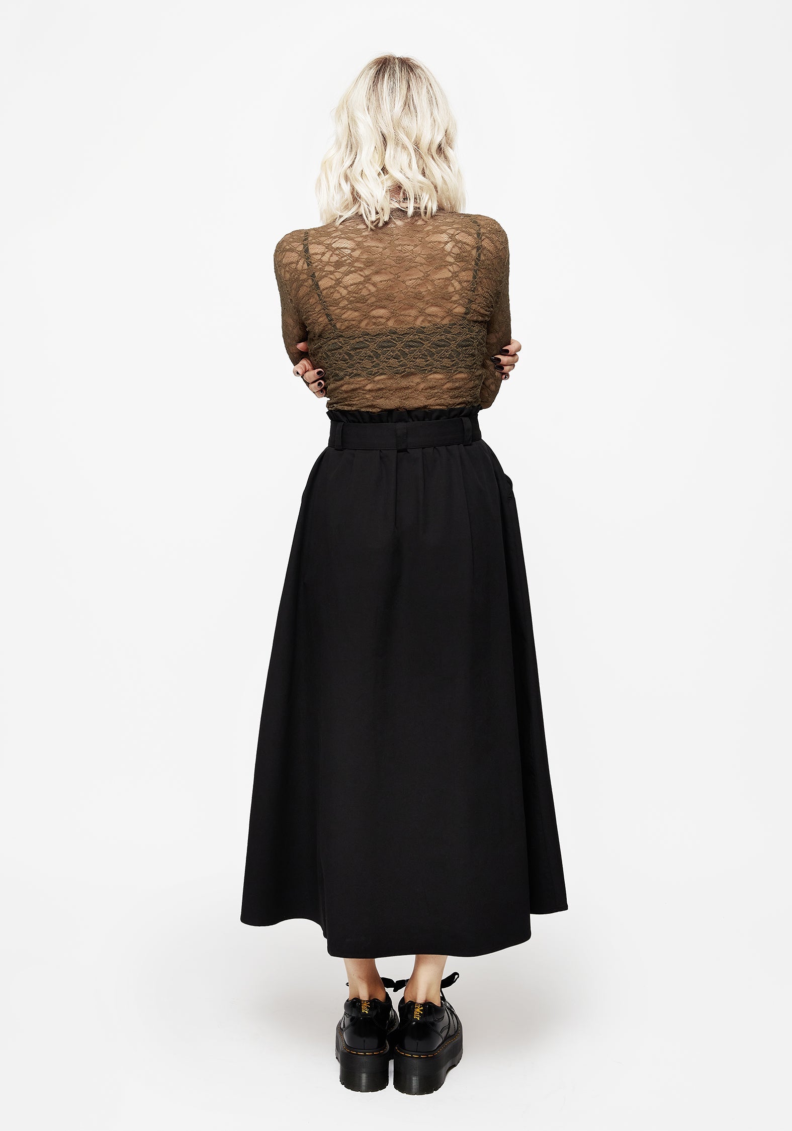 Disturbia | Strega Tie Belt Midaxi Skirt | Skirts