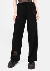 Cosmos Embroidered Wide Leg Trousers