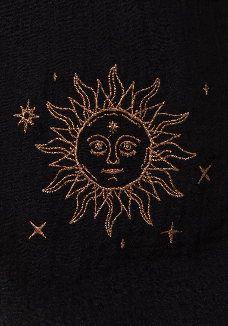 Cosmos Embroidered Wide Leg Trousers