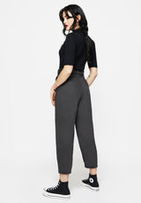 Pinhead Embroidered Belted Balloon Leg Trousers