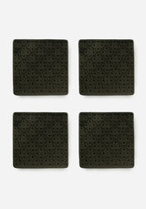 Crux Debossed Ombre Coaster Set (4 Piece Set)