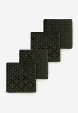 Crux Debossed Ombre Coaster Set (4 Piece Set)