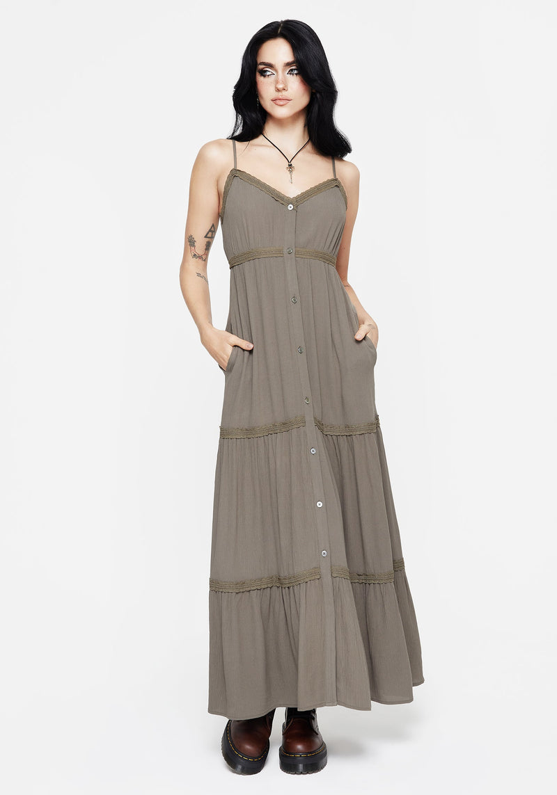 Sara Tiered Lace Maxi Cami Dress