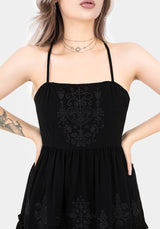 Cordata Embroidered Cami Mini Smock Dress
