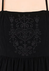 Cordata Embroidered Cami Mini Smock Dress