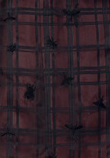 Sedona Organza Check Embroidered Midaxi Skirt