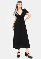 Polgara Floral Jacquard Midaxi Dress