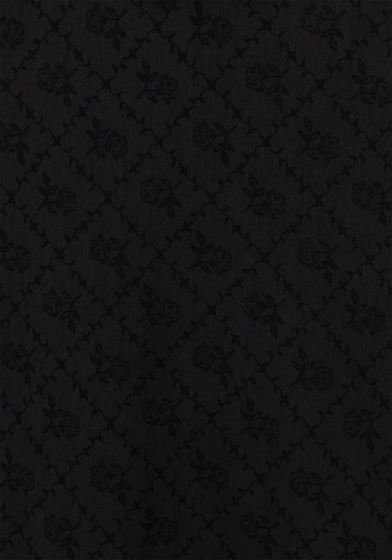 Polgara Floral Jacquard Midaxi Dress