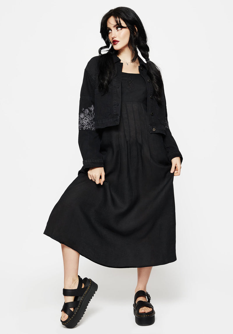 Merrymount Embroidered Midaxi Dress