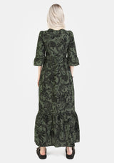 Bashe Cotton Maxi Over Dress - Green