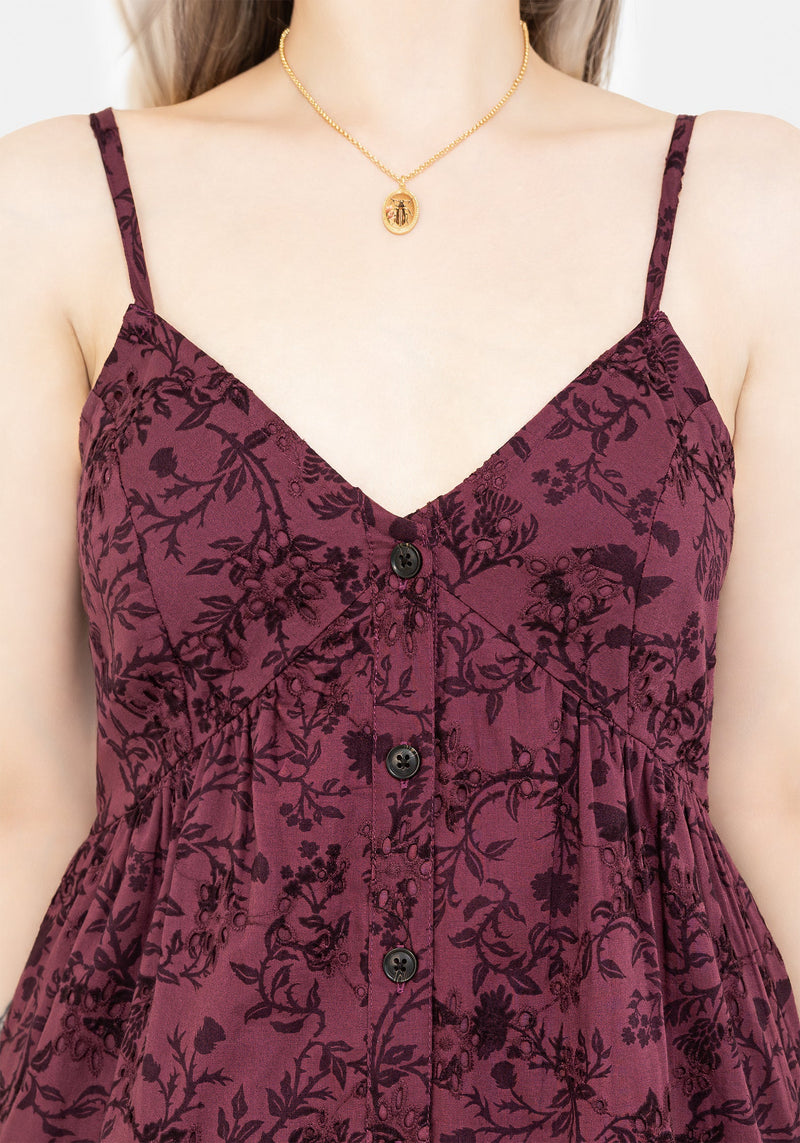 Morgana Cotton Broderie Cami Midaxi Dress