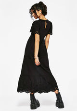 Synthweb Cotton Broderie Hem Midaxi Dress