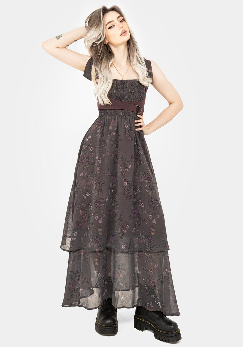 Arnora Cami Tiered Shirred Bodice Maxi Dress