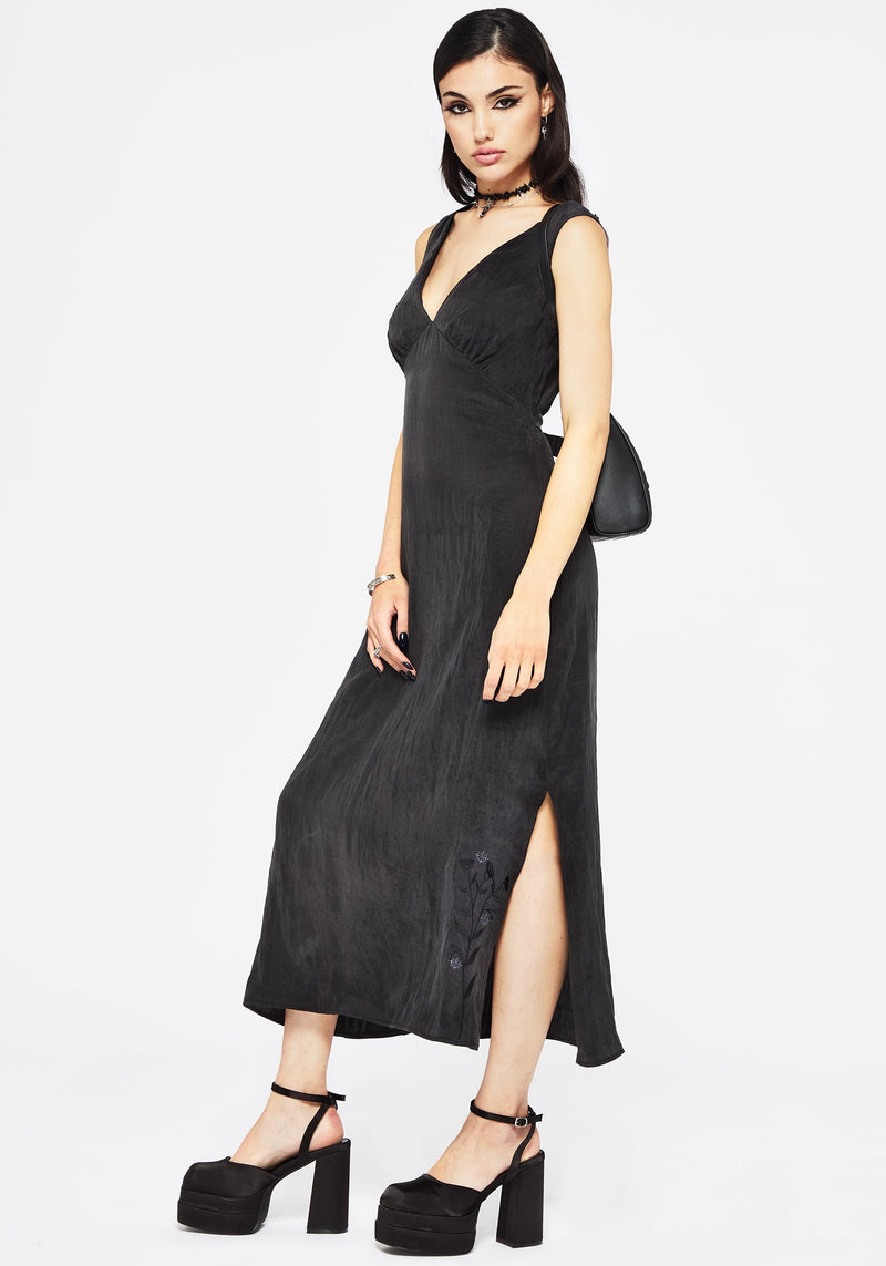 Maeve Lyocell Blend Floral Embroidered Cami Maxi Dress – Disturbia
