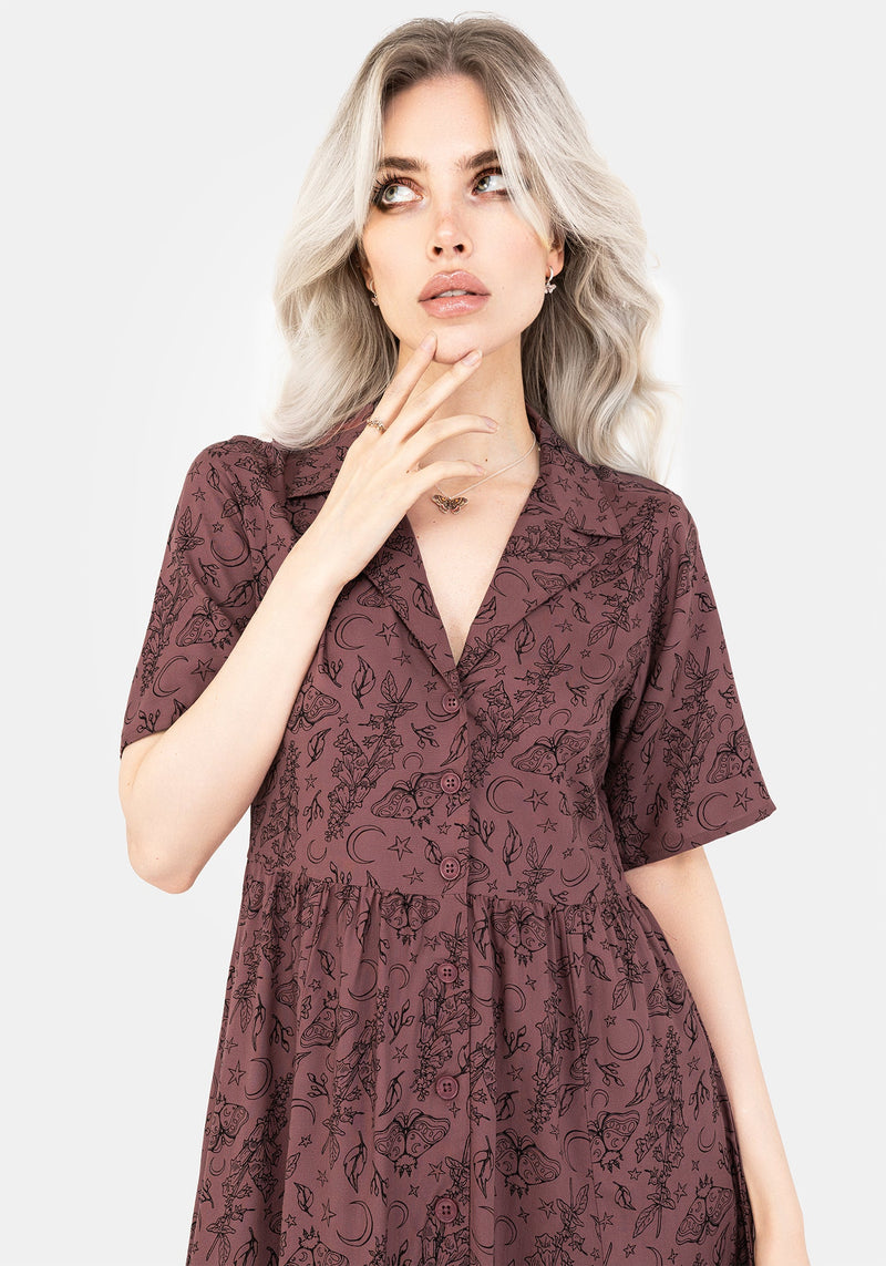 foxglove midi shirt dress Foxglove Midi Shirt Dress (Women)