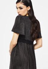 Maeve Lyocell Blend Lace Detail Maxi Dress