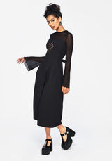 Despair Cotton Thistle Embroidered Cami Tie Back Midi Dress