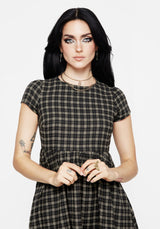 Terra Mini Smock Dress - Olive