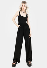 Herne Contrast Wide Leg Jumpsuit