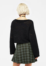 Eliana Celestial Pointelle Knit Crop Jumper