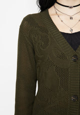 Tulip Jacquard Knit Cardigan