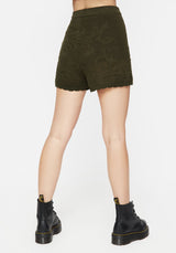 Tulip Jacquard Knit Shorts