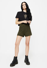 Tulip Jacquard Knit Shorts