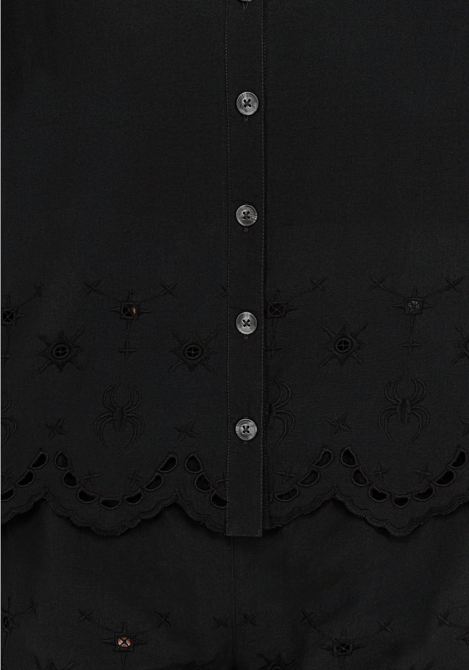 Synthweb Cotton Broderie Hem Shirt