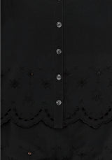 Synthweb Cotton Broderie Hem Shirt