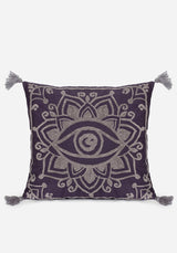 Iris Rope Embroidery Throw Cushion