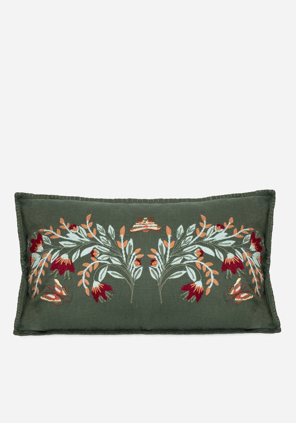 Copia Blumenmuster Bestickt Throw Kissen
