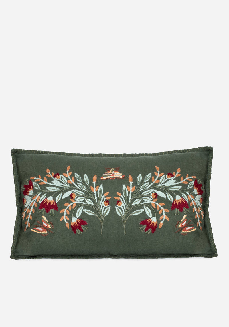 Copia Blumenmuster Bestickt Throw Kissen – Disturbia