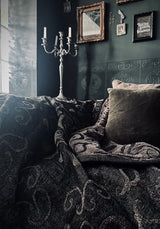 Anarchy Skull Jacquard Cotton Chenille Blanket