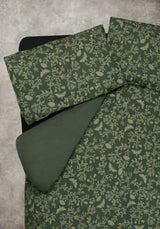 Wildwood Floral Print Cotton Bedding Set - Double