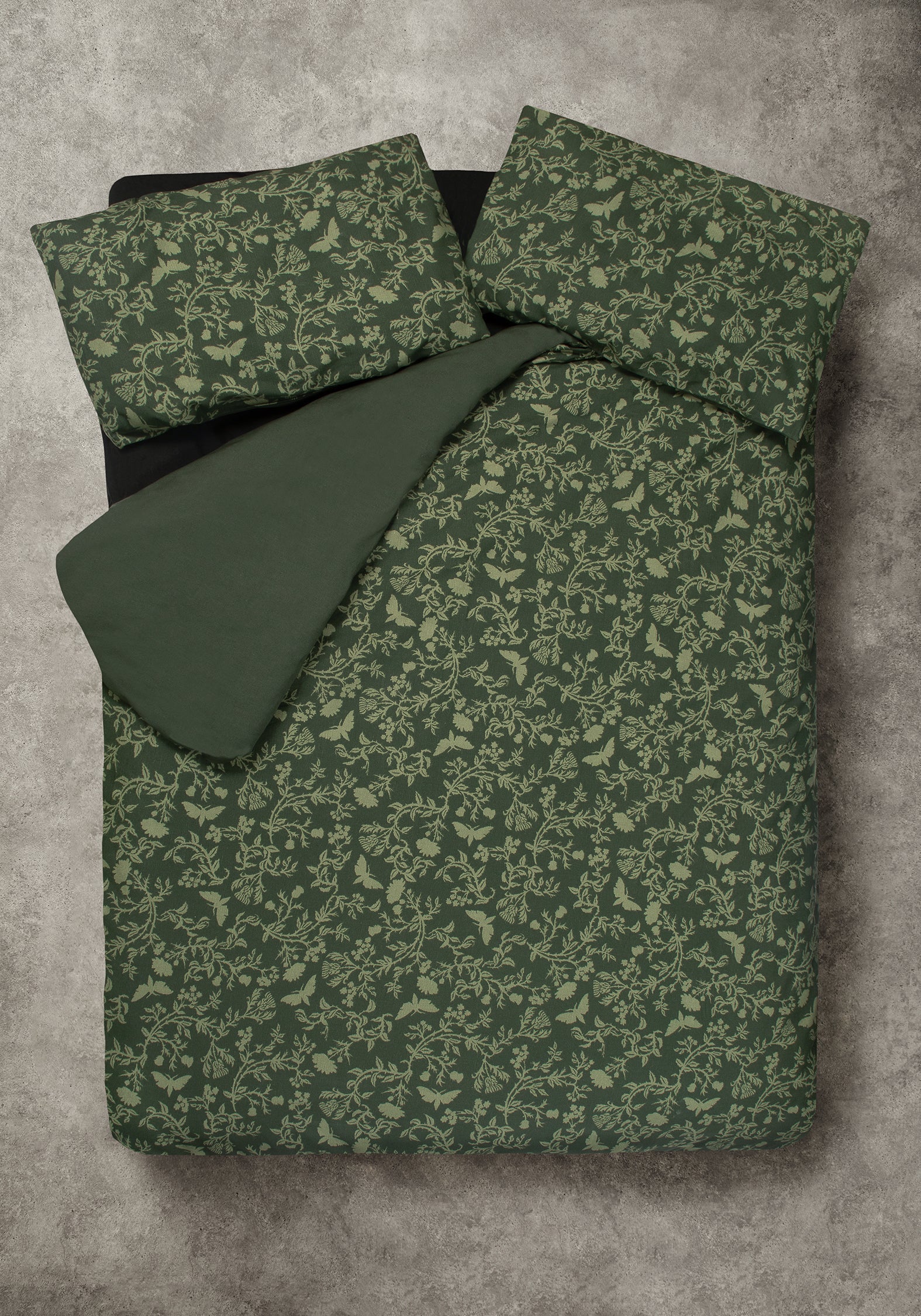 Wildwood Floral Print Cotton Bedding Set - EU Double