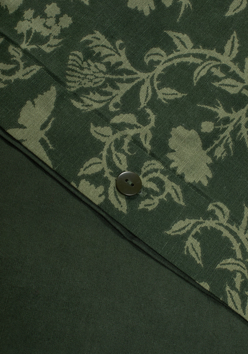 Wildwood Floral Print Cotton Bedding Set - Double