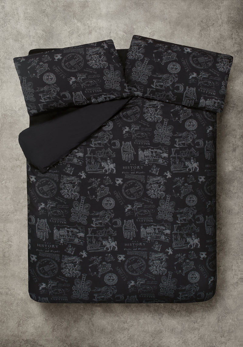 Heresy Woodcut Print Cotton Bedding Set - EU Double