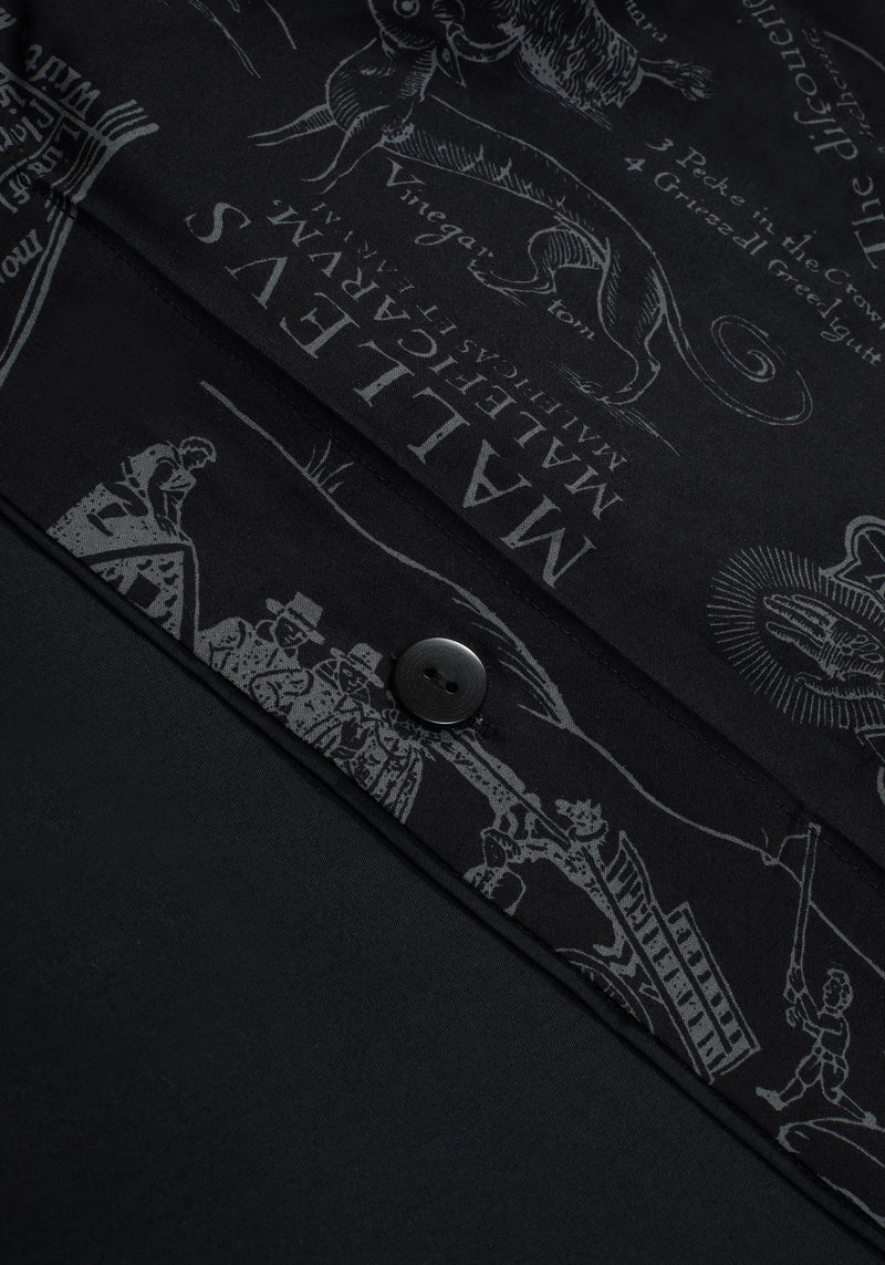 Heresy Woodcut Print Cotton Bedding Set - Double