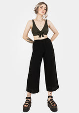 Mire Stripe Tie Detail Bikini Top