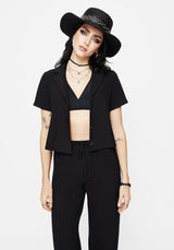 Thorell Embroidered Cotton Button Up Shirt