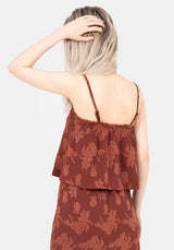 Prosperity Floral Frill Neck Cami Top