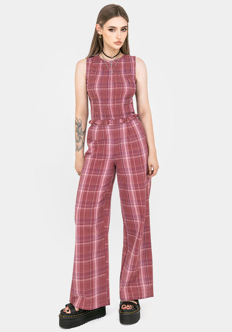 Zorina Baumwolle Gerafft Weste Top