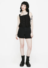 Synthweb Cotton Broderie Hem Cami Top