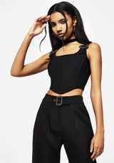 Elder Schnalle Detail Korsett Top