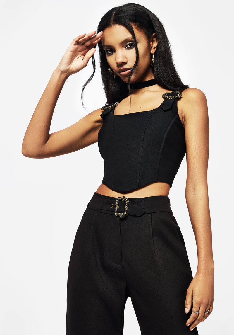 Elder Schnalle Detail Korsett Top