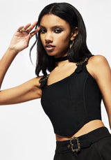 Elder Schnalle Detail Korsett Top