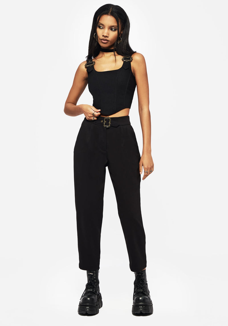 Elder Schnalle Detail Korsett Top