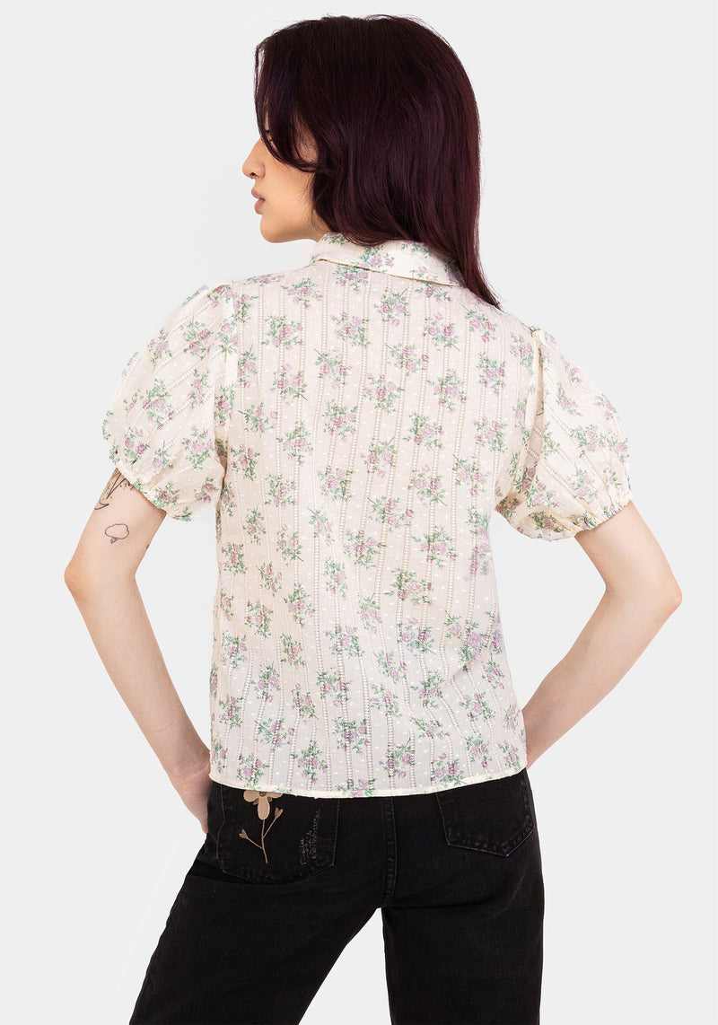 Pleasance Cotton Puff Sleeve Blouse