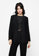 Chloris Embroidered Longline Blazer